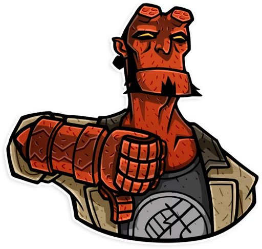 👎 Стикер «Hellboy» для Telegram