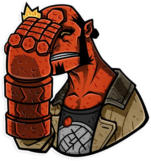 🤦‍♂️ Стикер «Hellboy» для Telegram