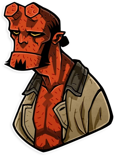 😐 Стикер «Hellboy» для Telegram