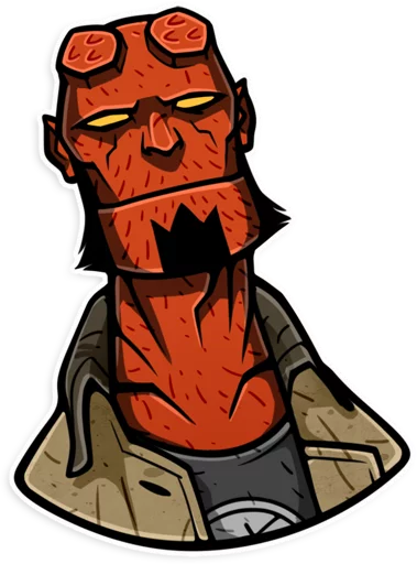 🙂 Стикер «Hellboy» для Telegram