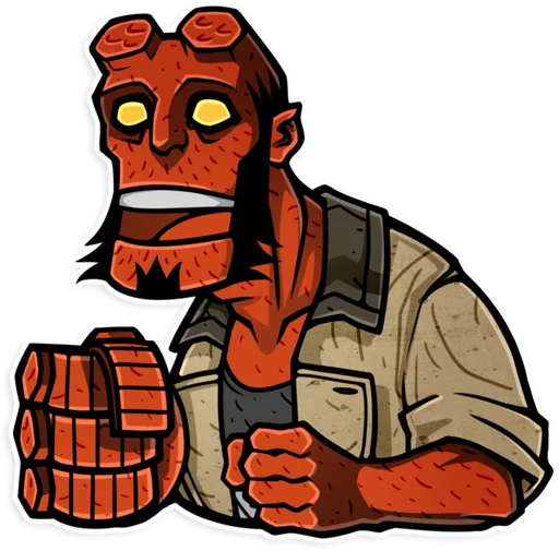 😳 Стикер «Hellboy» для Telegram