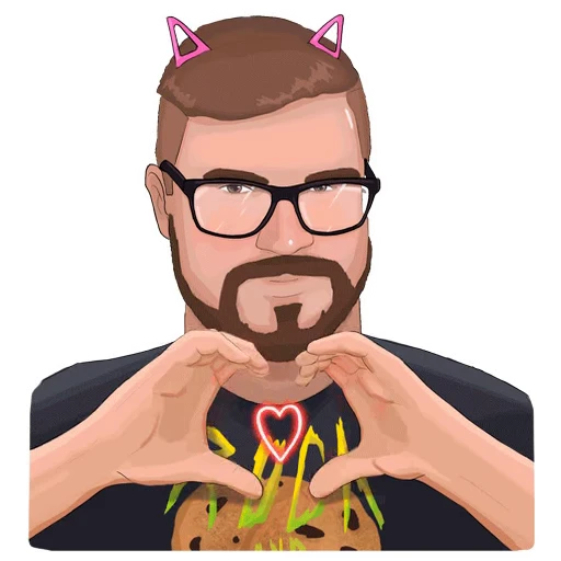 ❤️ Стикер «HellCopter» для Telegram