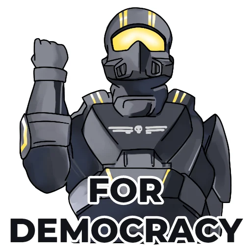 Стикерпак Helldivers Red Caffeine для Telegram