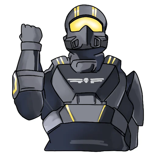 👌 Стикер «Helldivers Red Caffeine» для Telegram