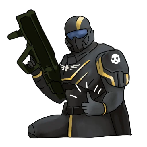 👍 Стикер «Helldivers Red Caffeine» для Telegram