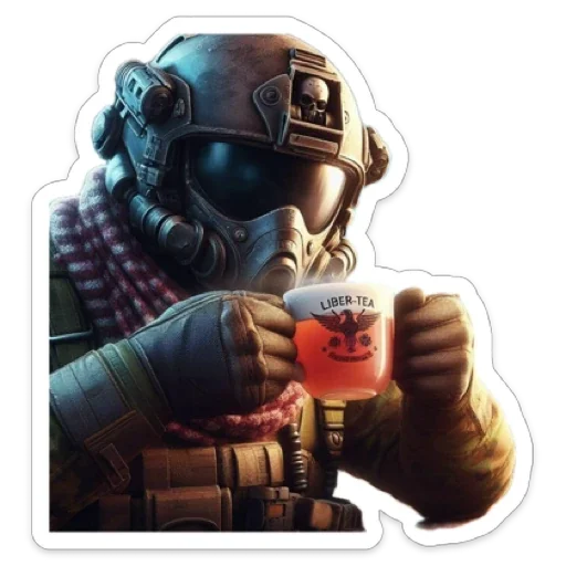 ☕️ Стикер «Helldivers» для Telegram