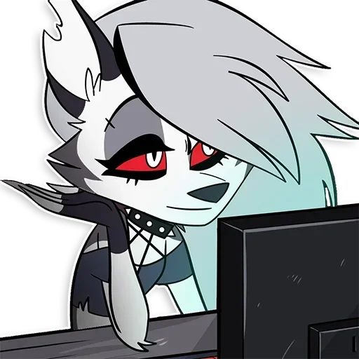 🌚 Стикер «HellHoundLoona» для Telegram