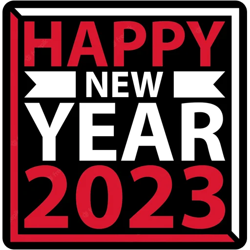 🗓 Стикер «Hello 2023» для Telegram