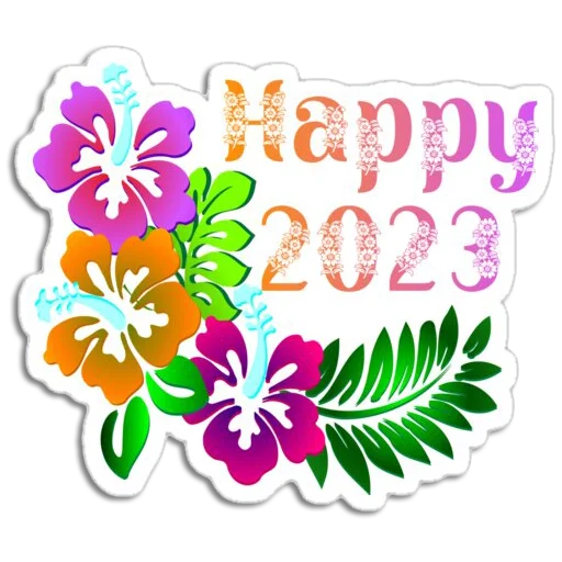 👋 Стикер «Hello 2023» для Telegram