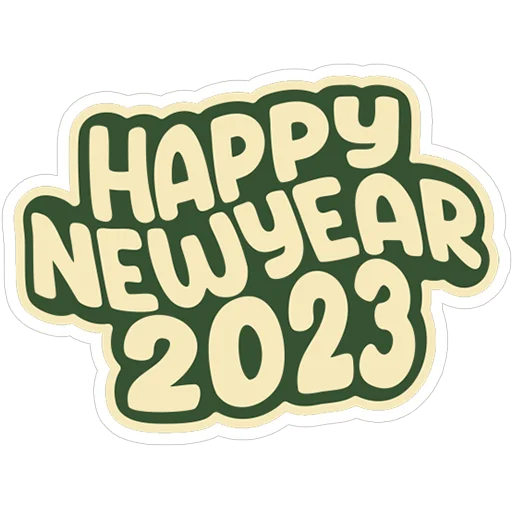 🗓 Стикер «Hello 2023» для Telegram