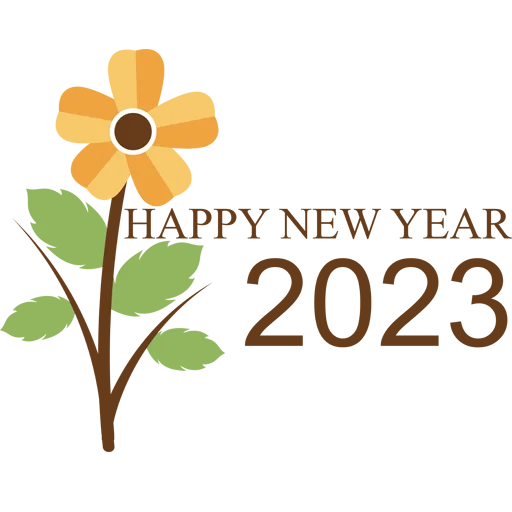 🗓 Стикер «Hello 2023» для Telegram