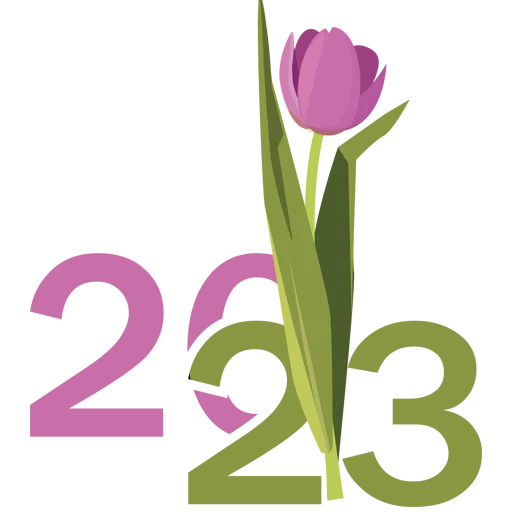 🗓 Стикер «Hello 2023» для Telegram