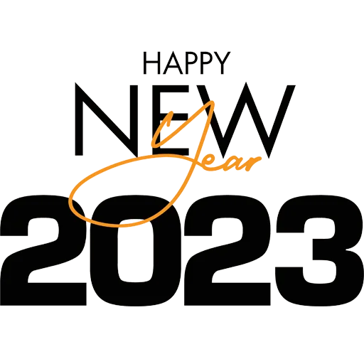 🗓 Стикер «Hello 2023» для Telegram