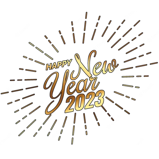 🗓 Стикер «Hello 2023» для Telegram