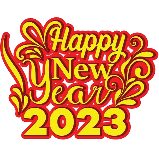 🗓 Стикер «Hello 2023» для Telegram
