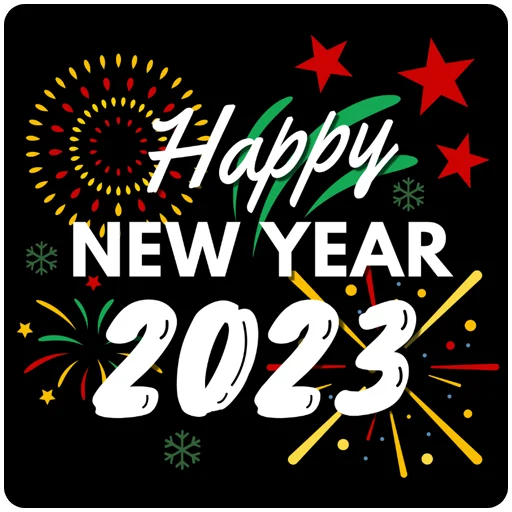 🗓 Стикер «Hello 2023» для Telegram