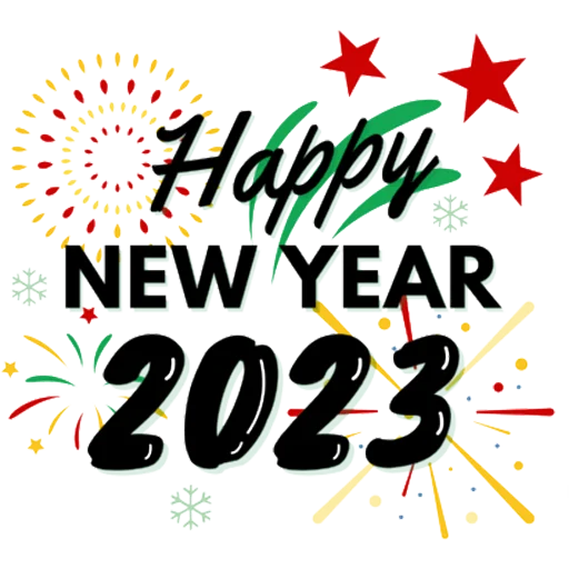 🗓 Стикер «Hello 2023» для Telegram
