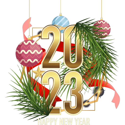 🗓 Стикер «Hello 2023» для Telegram
