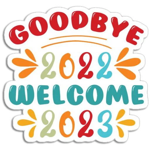 👋 Стикер «Hello 2023» для Telegram