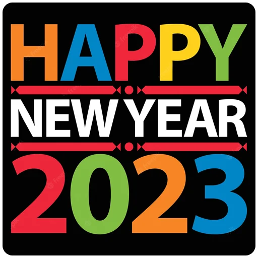 🗓 Стикер «Hello 2023» для Telegram