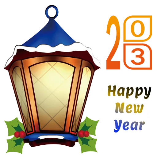 🗓 Стикер «Hello 2023» для Telegram