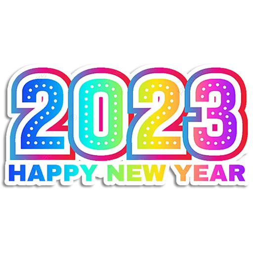 🗓 Стикер «Hello 2023» для Telegram