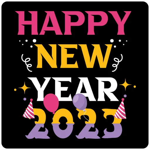 🗓 Стикер «Hello 2023» для Telegram
