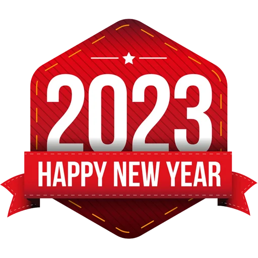 🗓 Стикер «Hello 2023» для Telegram