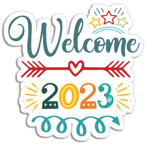 👋 Стикер «Hello 2023» для Telegram