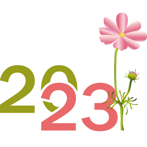 🌸 Стикер «Hello 2023» для Telegram