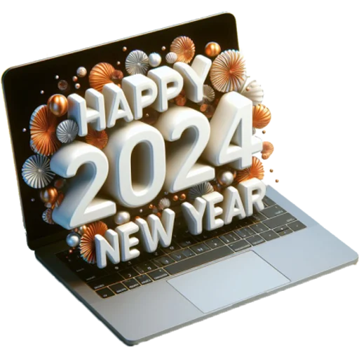 😊 Стикер «Hello 2024» для Telegram