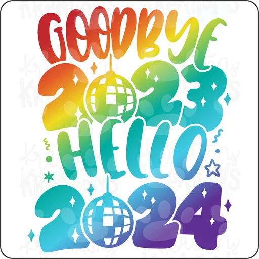 👋 Стикер «Hello 2024» для Telegram