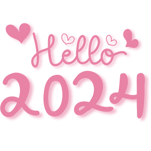 👋 Стикер «Hello 2024» для Telegram