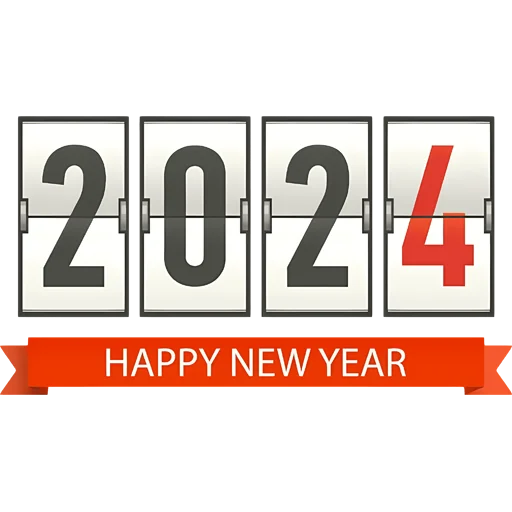 😊 Стикер «Hello 2024» для Telegram