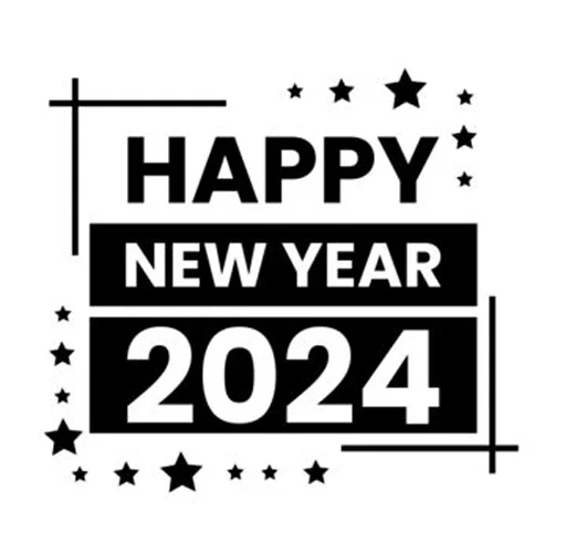 😊 Стикер «Hello 2024» для Telegram