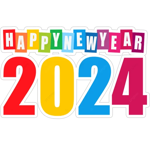 😊 Стикер «Hello 2024» для Telegram