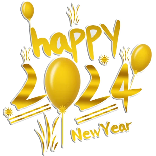 😊 Стикер «Hello 2024» для Telegram