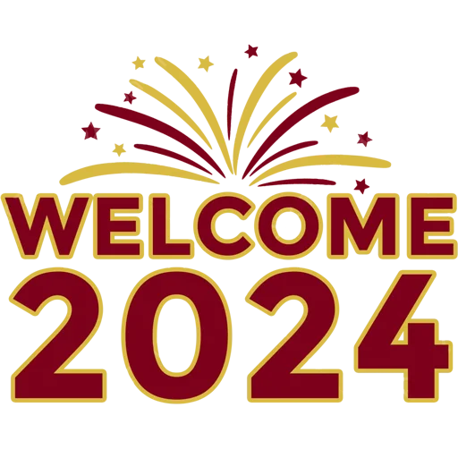 🙏 Стикер «Hello 2024» для Telegram