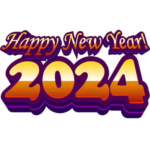 😊 Стикер «Hello 2024» для Telegram