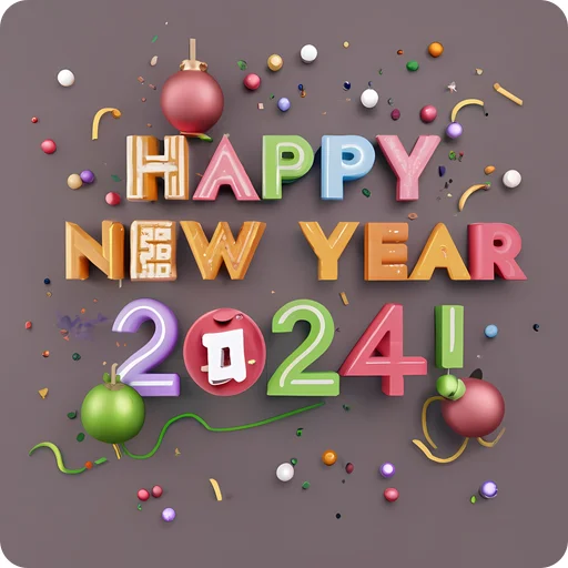 😊 Стикер «Hello 2024» для Telegram