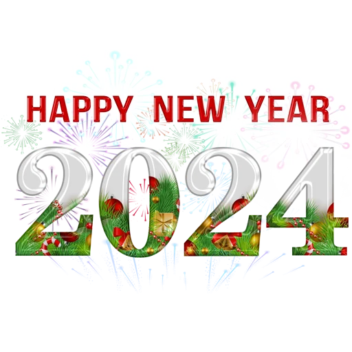 😊 Стикер «Hello 2024» для Telegram