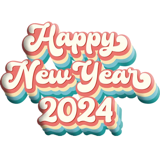 😊 Стикер «Hello 2024» для Telegram
