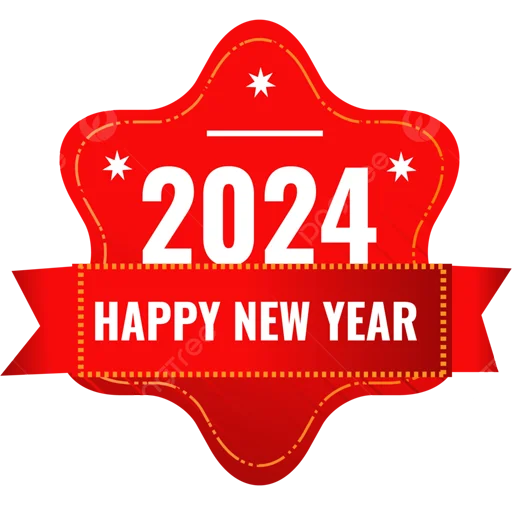 😊 Стикер «Hello 2024» для Telegram