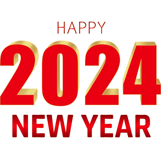 😊 Стикер «Hello 2024» для Telegram