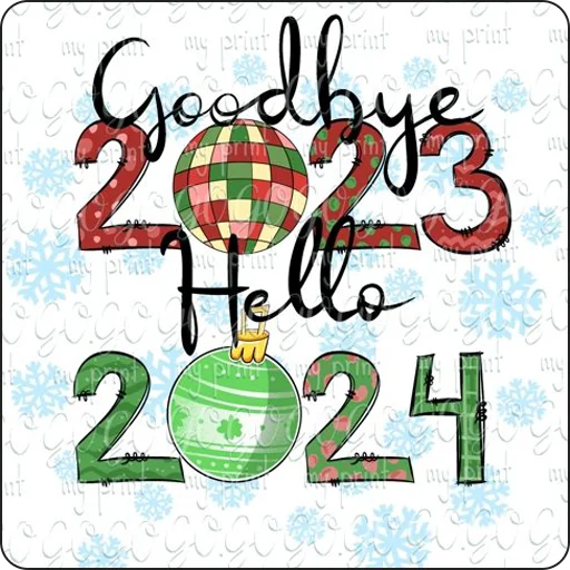 👋 Стикер «Hello 2024» для Telegram