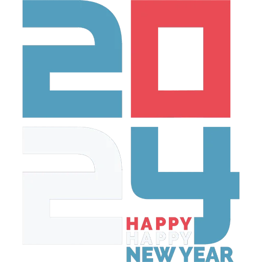 😊 Стикер «Hello 2024» для Telegram