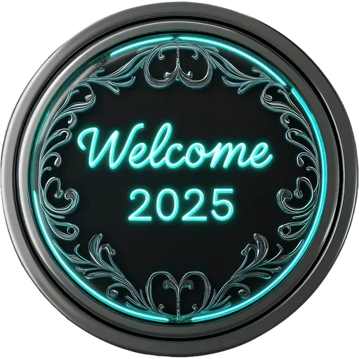 👋 Стикер «Hello 2025» для Telegram
