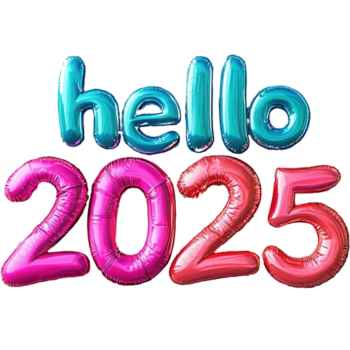 👋 Стикер «Hello 2025» для Telegram