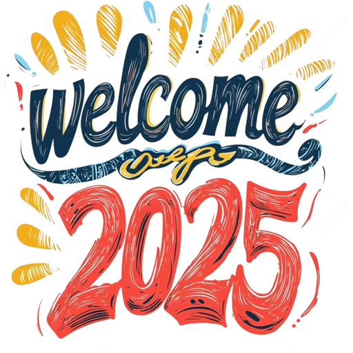 👋 Стикер «Hello 2025» для Telegram
