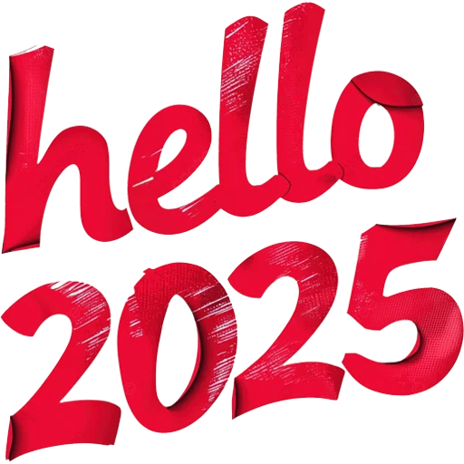 👋 Стикер «Hello 2025» для Telegram